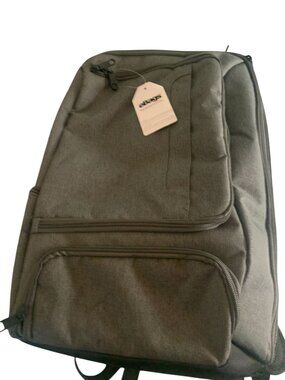 eBags Gray Backpack With Padded Straps & Multiple Zipper Compartments - Durable